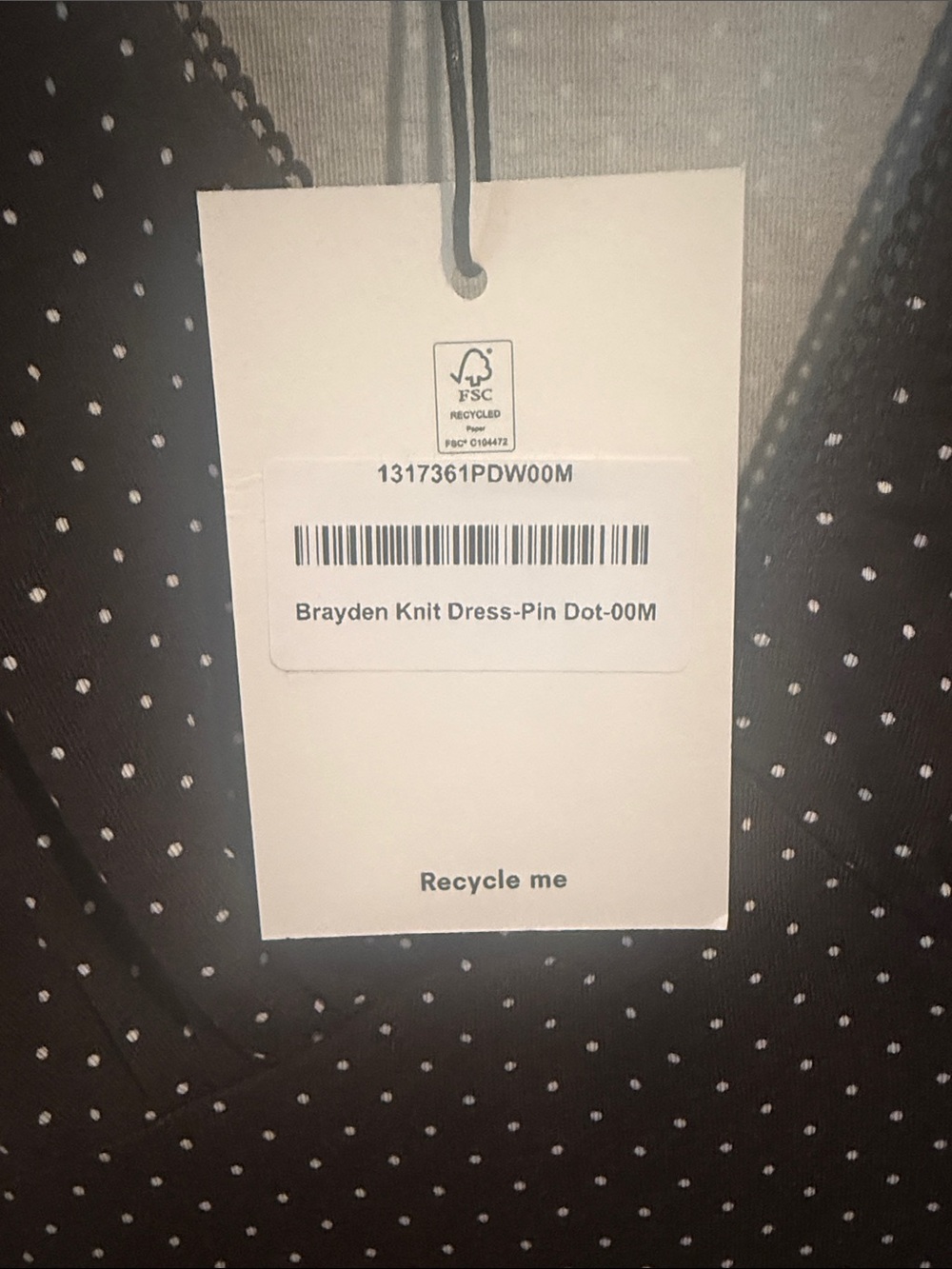 NWT Reformation Brayden Pin Dot Knit Midi Dress - M - Picture 6 of 7